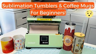 How To Sublimate Tumblers in a Tumbler Press | For Beginners | EENOUR Tumbler Press Review
