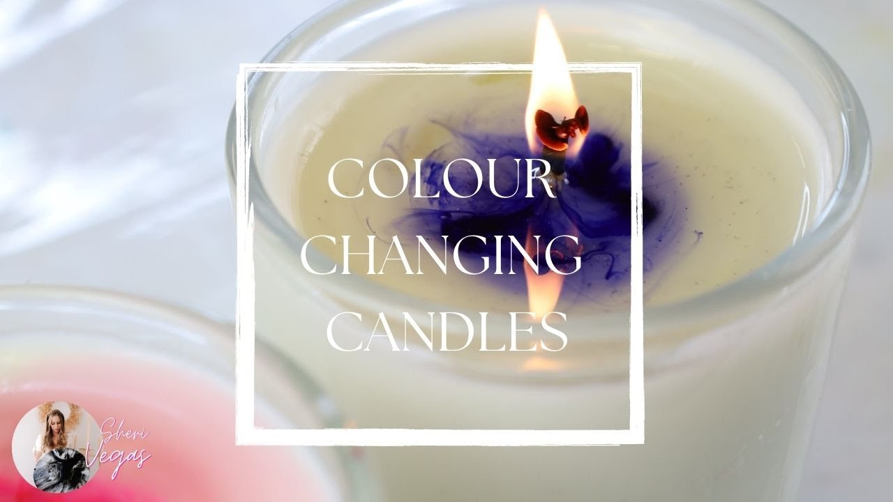 3 different easy ways to colour candles 