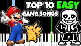 Top 10 Game Songs to Play on Piano [Easy Piano Tutorial] chords