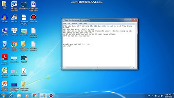 Cách tạo 1 Cở sở dữ liệu trong access