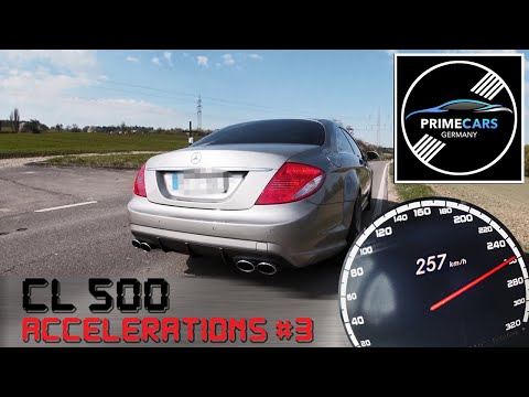 CL500 387 HP ACCELERATION & TOPSPEED AUTOBAHN GREAT SOUND