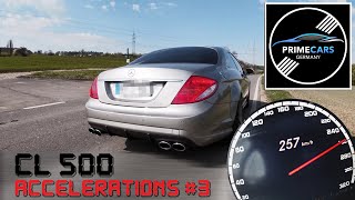 CL500 387 HP ACCELERATION & TOPSPEED AUTOBAHN GREAT SOUND