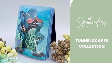 Spellbinders’ Tunnel Scapes Collection featuring Underwater Tunnel and Underwater Marine Life