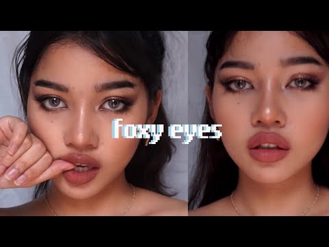 How to get “FOXY EYES” (on round eyes) | แต่งหน้าสายฝสไตล์ Bella Hadid 🦊