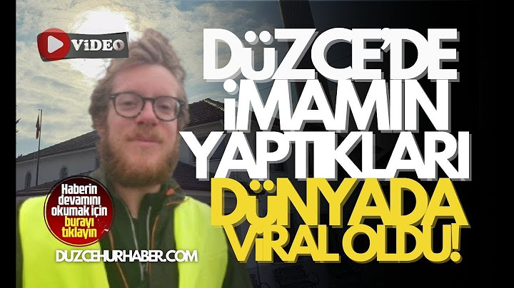 Düzceli Cami imamı dünyada ses getirdi!