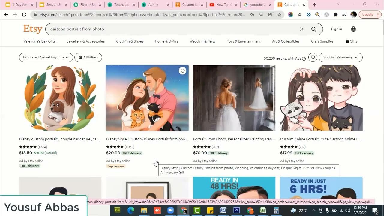 How To Create Digital Custom Orders on Etsy? By Yousuf Abbas [Urdu
