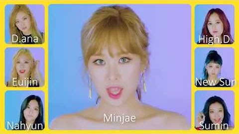 SONAMOO (소나무) FRIDAY NIGHT MV LIP VER.//NAMES