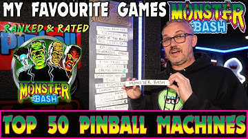 Top 50 Greatest Pinball Machines: Monster Bash Ranked & Reviewed!