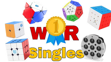 Every World Record Singles of WCA ! / 2023 #wca#speedcubing