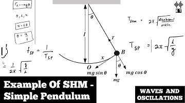 Simple Pendulum | Examples Of Simple Harmonic Motion (SHM) | Waves And Oscillations