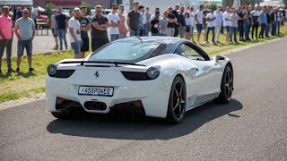 This video features a ferrari 458 italia which has got some novitec
rosso parts and pretty loud capristo exhaust system. in you can see it
makin...