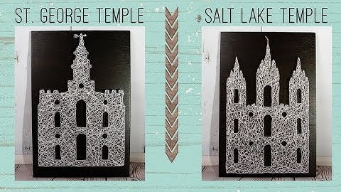 DIY String Art Tutorial for LDS Temples | How to Create String Art Temples