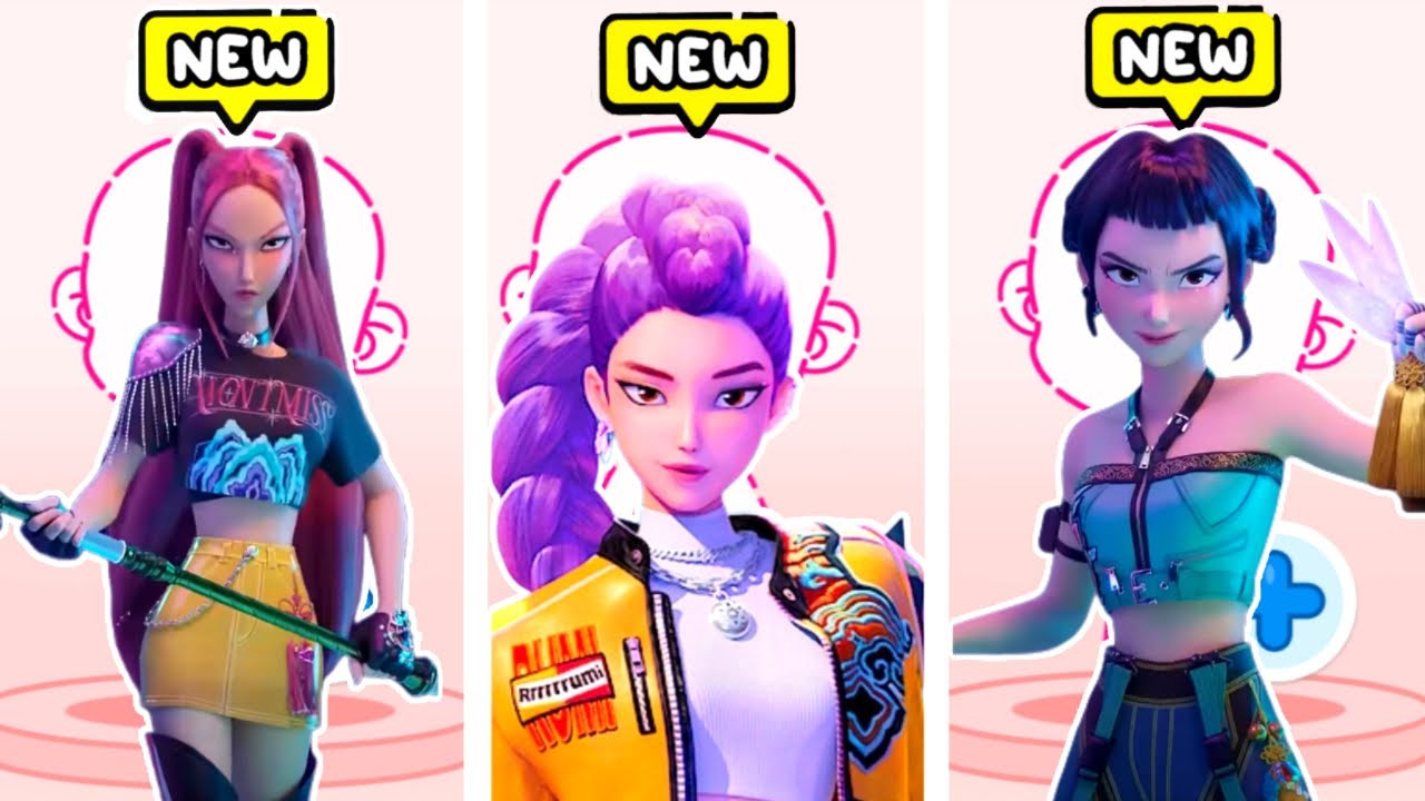 How to Create Rumi, Mira & Zoey from KPOP Demon Hunters 👹💖 | FREE Costumes in Avatar World 🌍