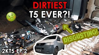 DEEP CLEANING THE DIRTIEST VW T5 IVE EVER SEEN, AND I OWN IT! | Amazing results!