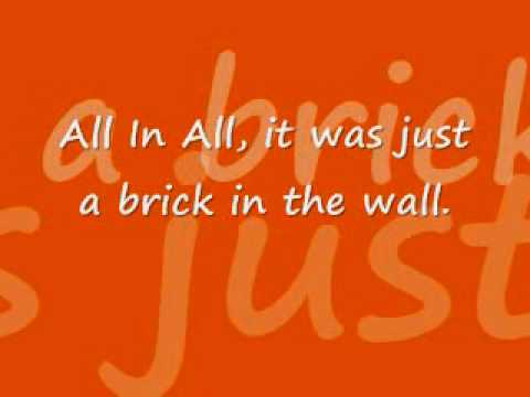 Another Brick in The Wall Part 1- Pink Floyd lyrics