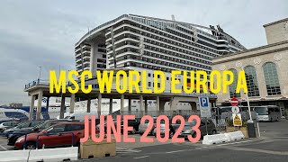 MSC World Europa Mediterranean 7 days Cruise June 2023