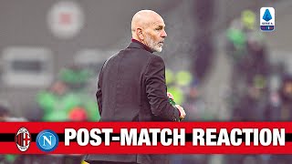 Coach Pioli and Florenzis post-match reactions | AC Milan v Napoli