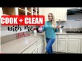 COOK DINNER + CLEAN With Me - vlogmas day 4