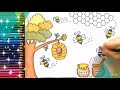 How To Draw a BEE , Cute Drawing a HONEY BEE Easy For Kids