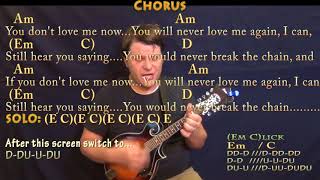 Video thumbnail of "The Chain (Fleetwood Mac) Mandolin Cover Lesson with Chords/Lyrics"