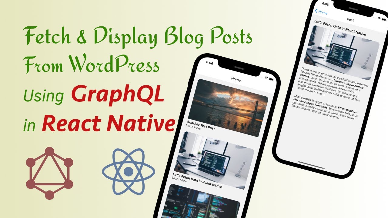 WP GraphQL Fetch & Display Posts in React Native | Headless WordPress