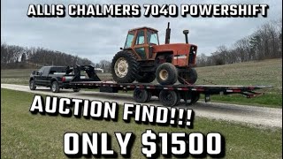 Auction Find! $1500 Allis Chalmers 7040