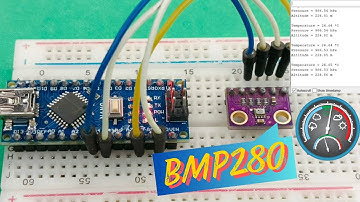 How to interface BMP280 Sensor Arduino | Atmospheric pressure temperature and altitude measurements