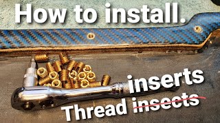 How to install thread inserts.
