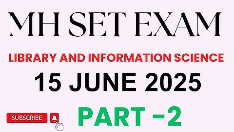 MH Set Exam Answer key| 15 June 2025 | Library Science Paper Solution #librarysciencewithkanchan #mh