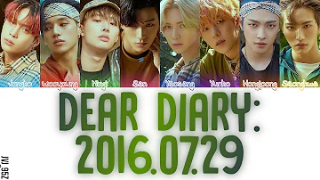ATEEZ(에이티즈) - Dear Diary: 2016.07.29 [Eng Lyrics]