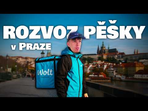 ZKUSIL jsem rozvážet WOLT PĚŠKY V PRAZE...