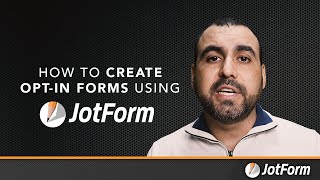 How to create optin forms using Jotform