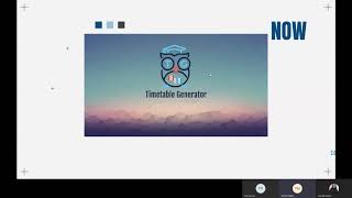 Industrial Workshop Final Project Presentation (Timetable Generator)