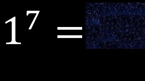 1 exponent 7 , number raised to the power, number above the number