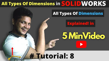 All Types of Dimensions in Solidworks || Horizontal || Vertical || Ordinate || Path length