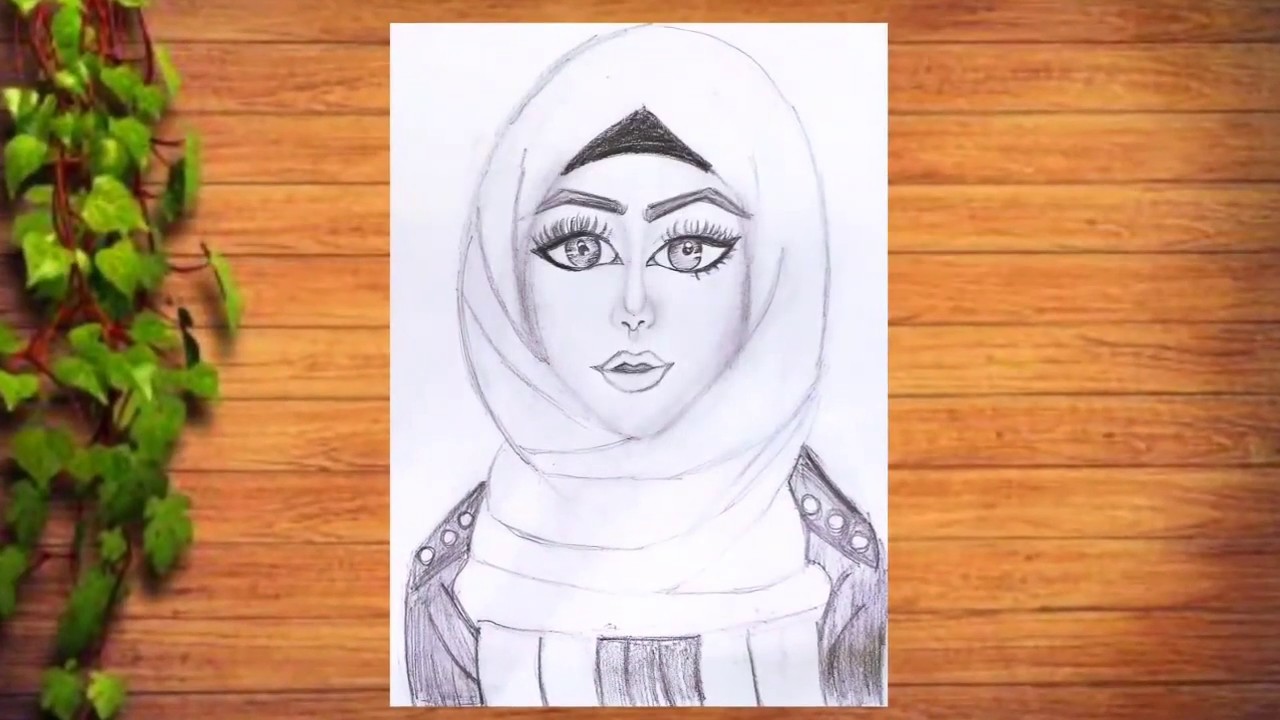 How To Draw A Girl With Hijab Step By Step Tutorial Youtube