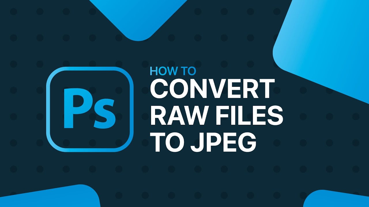 How To Convert RAW Photos To JPEG's In Photoshop CC