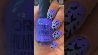 #Halloween Gradient Nails 🦇  #nails #uñas #easynails #halloweennails #nailpolish  #uñasfáciles