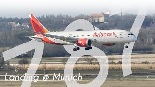 LONG HAUL // Avianca Dreamliner landing at Munich Airport