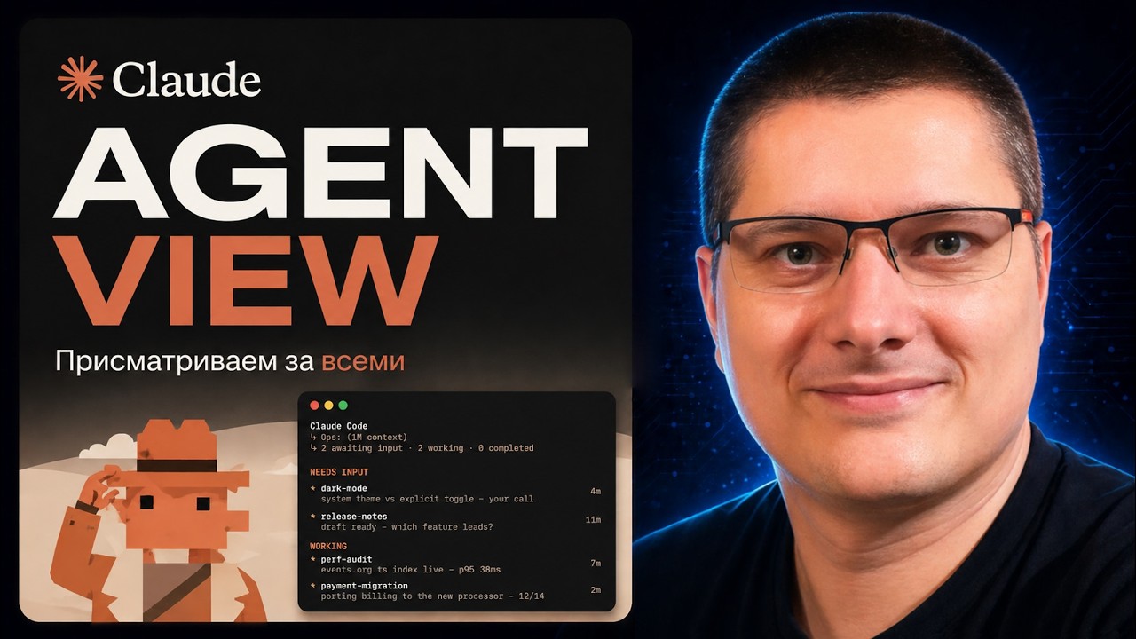 Claude Code Agent View - эффективный режим работы с агентами - YouTube