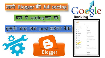 Part 6 | Blogger settings for AdSense approval | SEO settings for blogger 2022 | blogger a2z setting