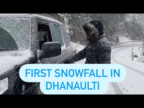 First snowfall in Dhanaulti || Uday Singh Rawat