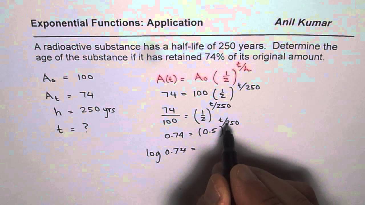 How To Determine Half Life