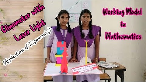 Clinometer with laser light || Applications of trigonometry #ramesh #mathsmodel 