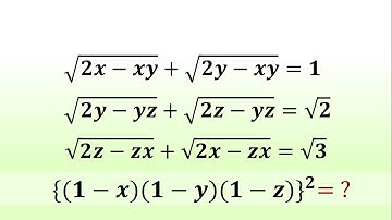 An Amazing System of Equations Challenge | Math Olympiad
