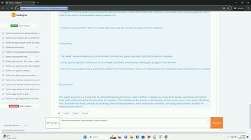 Python asynchronous programming 6 await keyword
