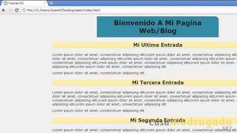 Tutorial XHTML y CSS - 29 - Aplicando Estilos Parte 2