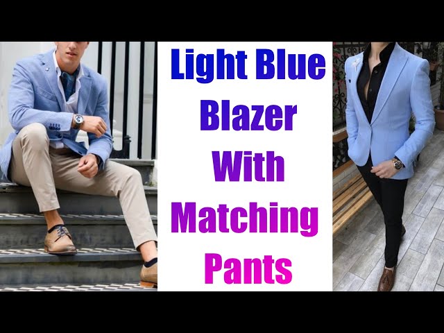 How To Wear A Blue Blazer With Black Pants • Ready Sleek