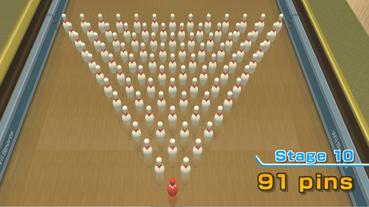 I tried to get the perfect score in Bowling Training Wii Sports YouTube