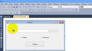 Files Attributes Changer in VB 2010